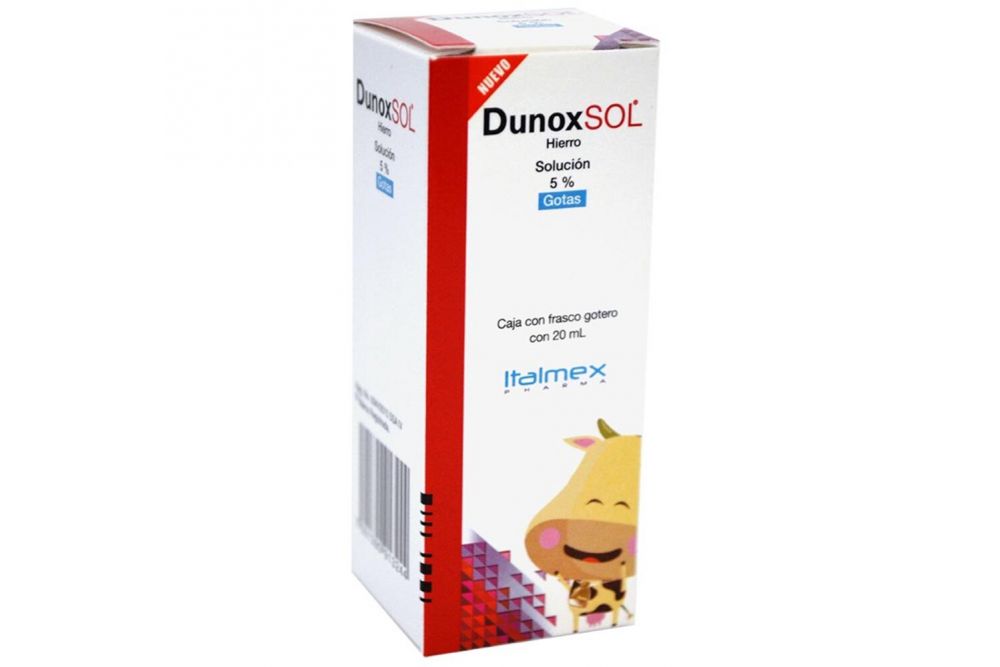 DunoxSOL Solución 5% Gotas Caja Con Frasco Gotero 20 mL