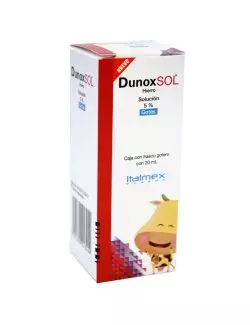 DunoxSOL Solución 5% Gotas Caja Con Frasco Gotero 20 mL