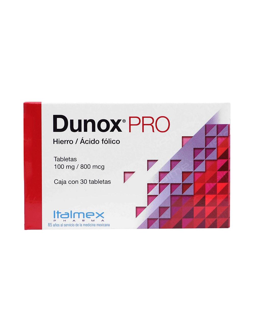 Dunox Pro 100 mg/ 800 Mcg Caja Con 30 Tabletas