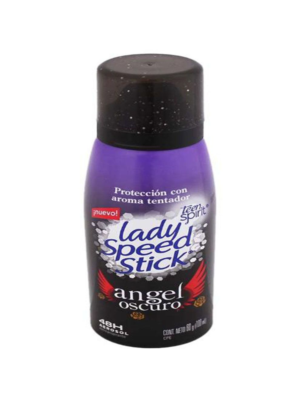 Desodorante Lady Speed Stick Angel Oscuro Aerosol Con 110 mL