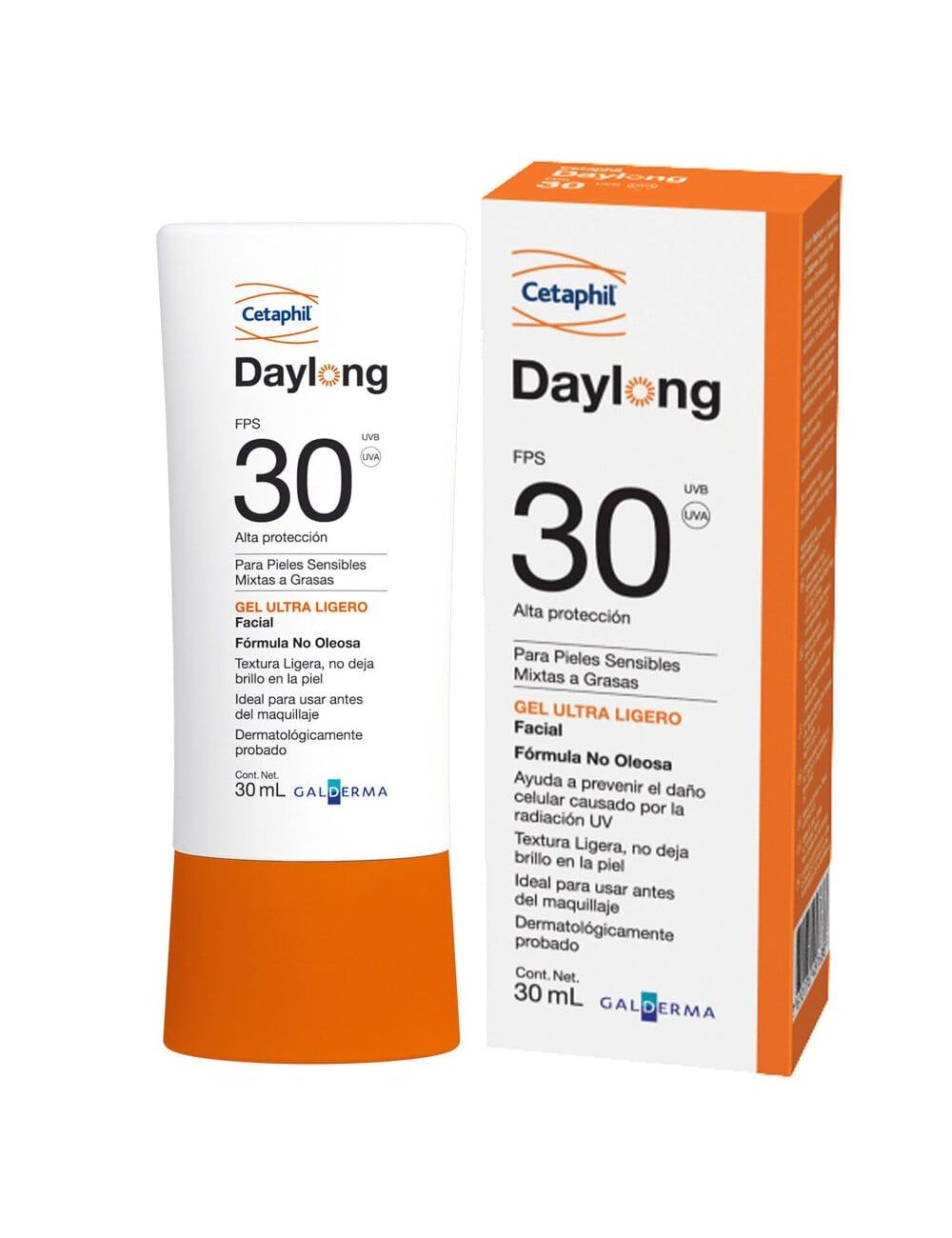 Daylong Gel FPS 30 Caja Con Tubo Con 30 mL