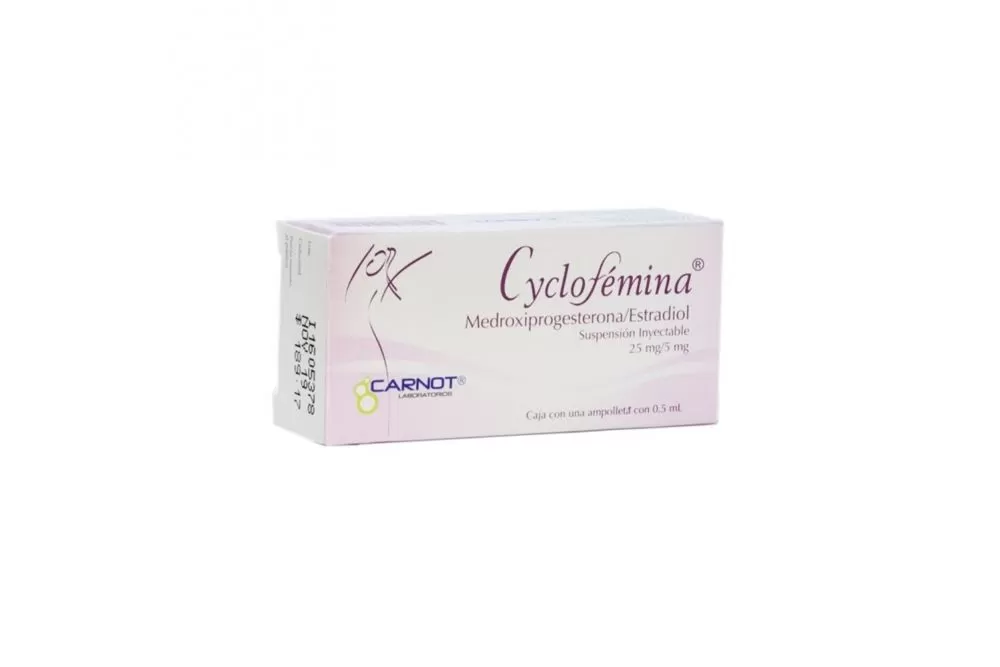 Cyclofemina 25mg/5mg Suspensión Inyectable Caja Con Ampolleta