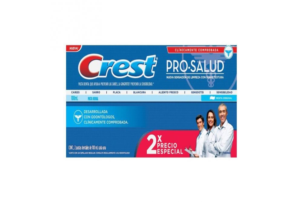 Crema Dental Crest Pro-Salud Sabor A Menta De 100 mL