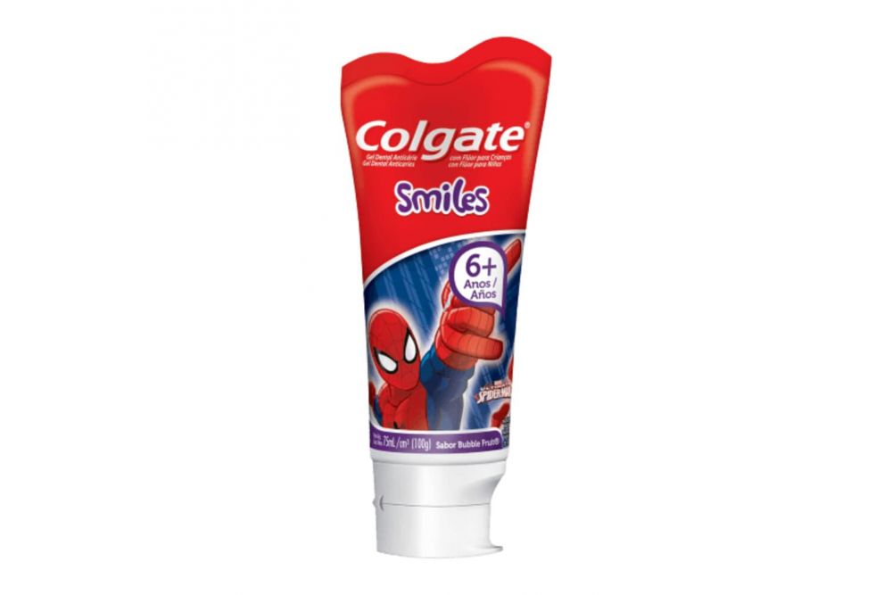 Crema Dental Colgate Smiles Ultimate Spider-Man Tubo Con 75 mL