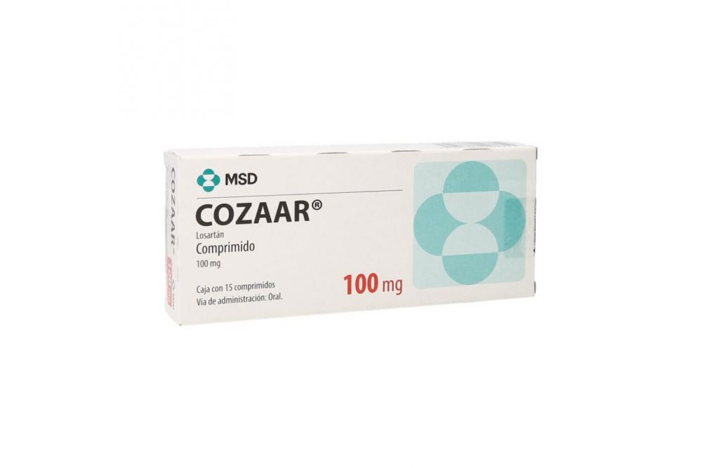 Cozaar 100 mg Caja Con 15 Comprimidos