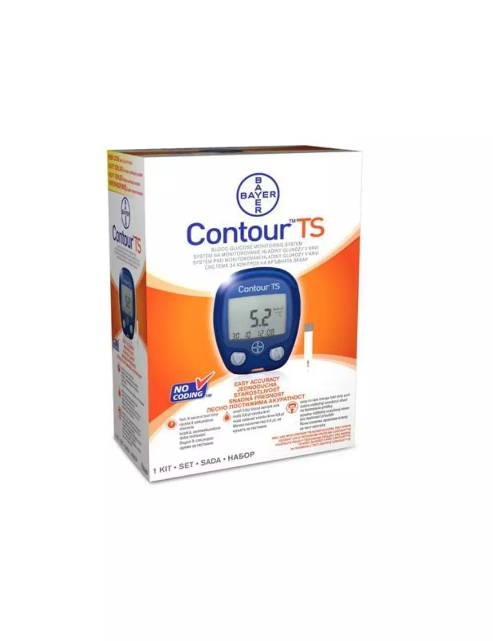 Contour TS Medidor Glucosa 1 Kit - Unidad - Glucometro