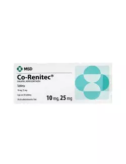 Co Renitec 10 mg/25 mg Caja con 30 Tabletas