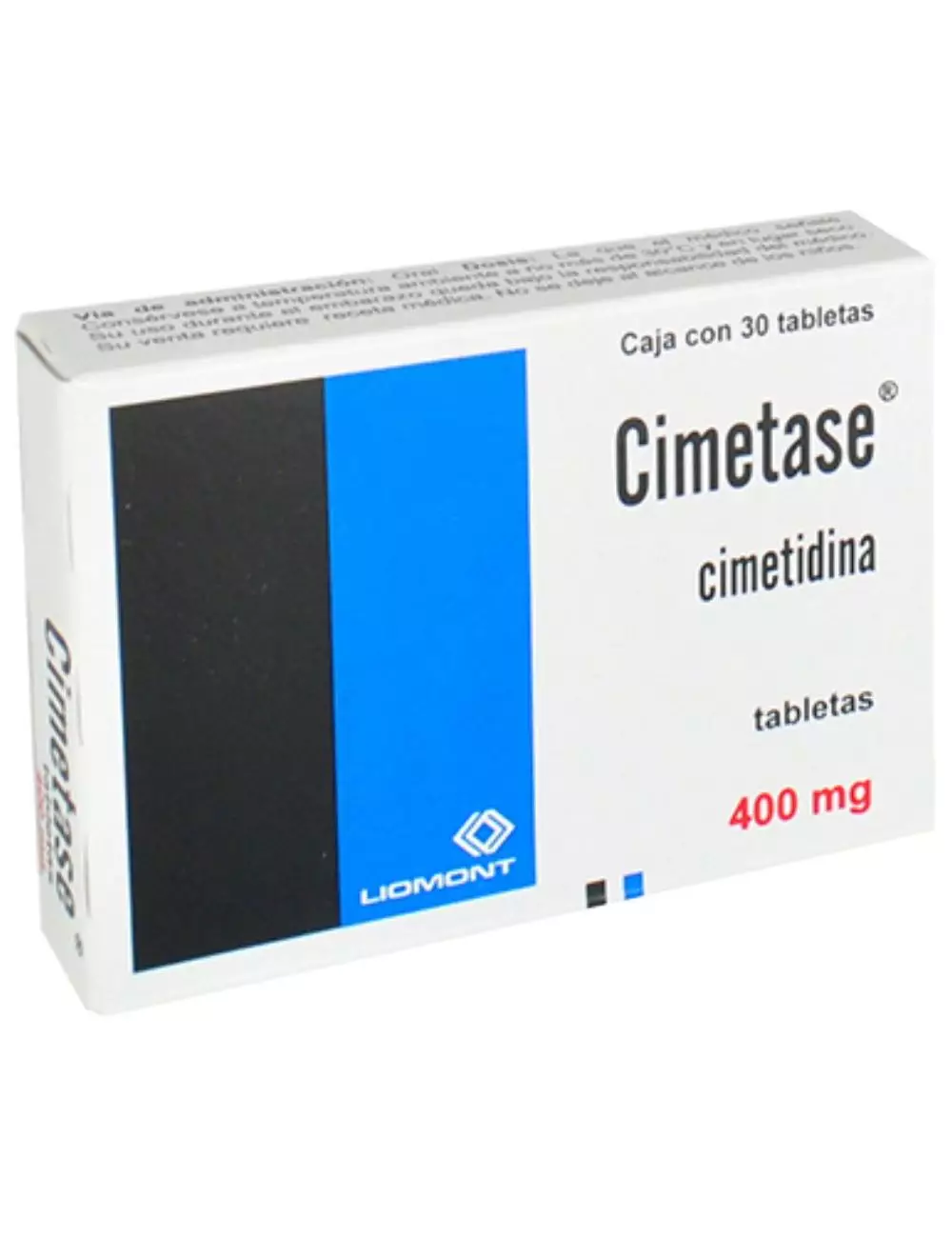 Cimetase 400 mg Caja Con 30 Tabletas