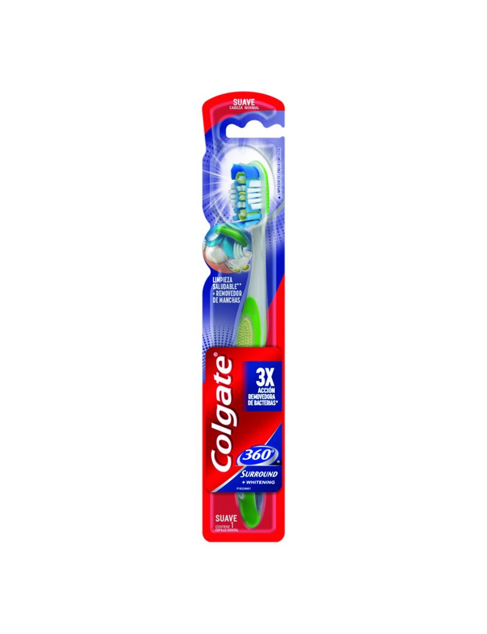 CEPILLO DE DIENTES COLGATE 360 SURROUND EMPAQUE CON 1 PIEZA