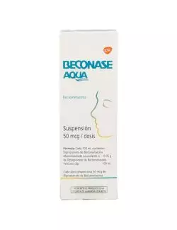 Beconase Aqua Suspensión 22 mL Caja Con Frasco Con 220 Dosis