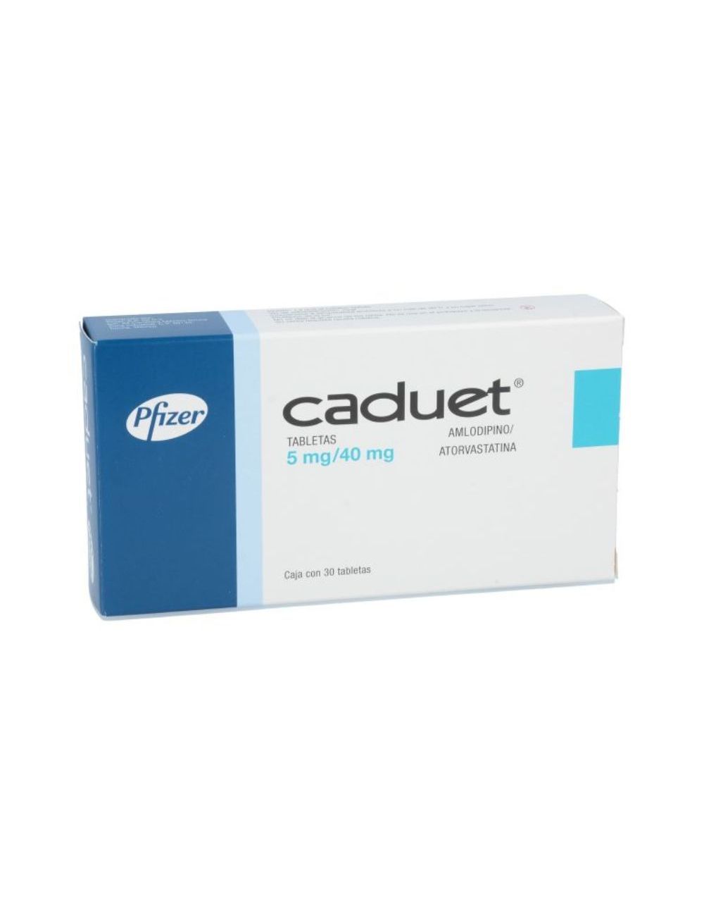 Caduet® 5 mg/40 mg (Amlodipino/Atorvastatina) - 30 Tabletas - Pfizer