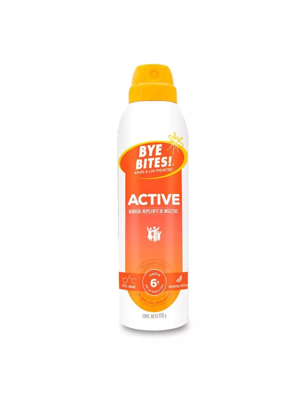 BYE BITES AEROSOL AROMA CÍTRICA CON 170 G