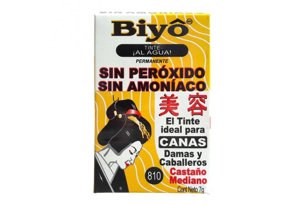 Biyo 810 Polvo Caja Con 1 Frasco Con 7 g - Tono Castaño Mediano