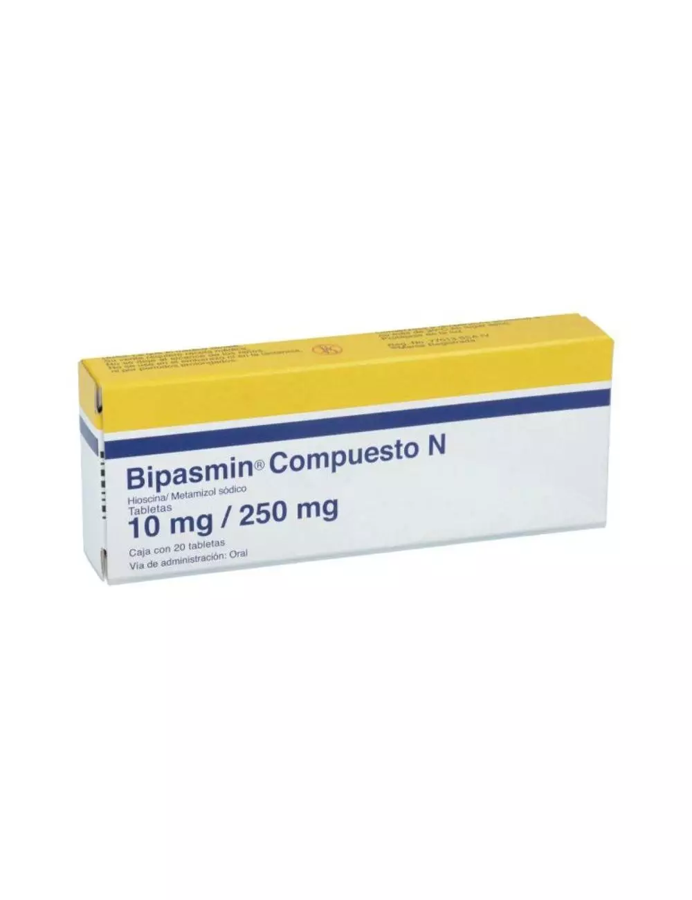 Bipasmin Compuesto N 10mg/250mg Caja Con 20 Tabletas