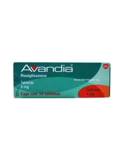 Avandia 4 mg Caja Con 14 Tabletas