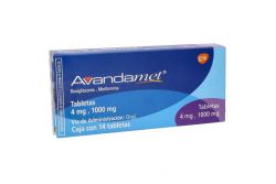 Avandamet 4 mg / 1000 mg Caja Con 14 Tabletas