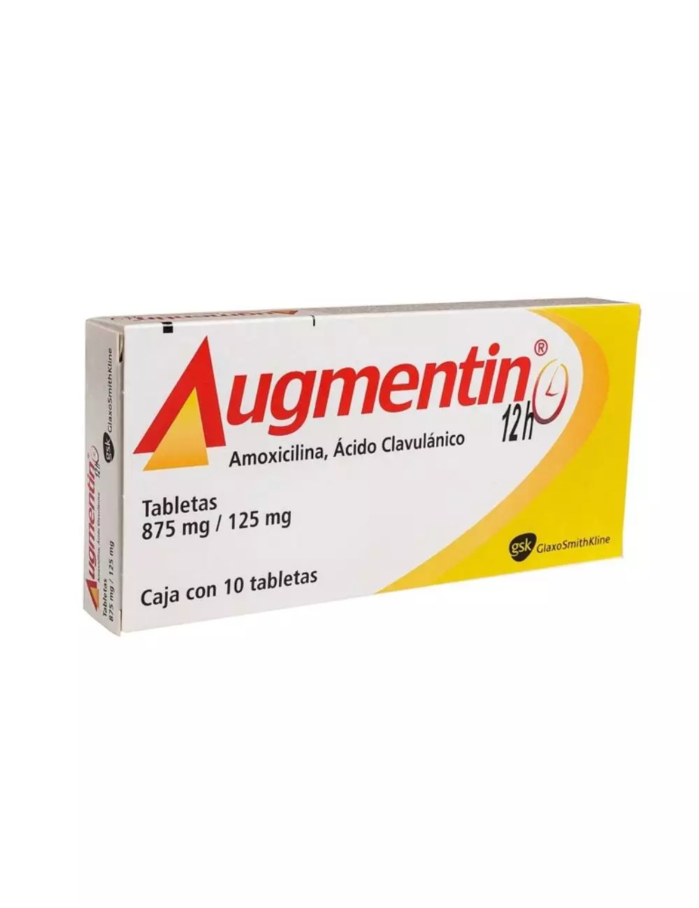 Augmentin 12H 875 mg/125 mg 10 Tabletas - RX2