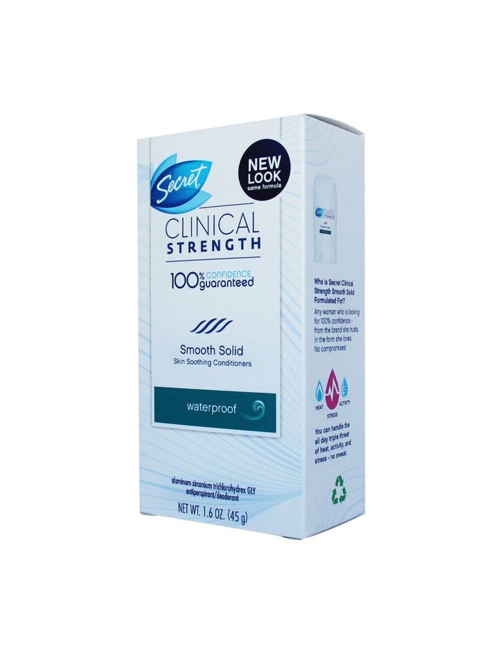 Antitranspirante Secret Clinical Strength Waterproof Caja Con Barra Con 45 g