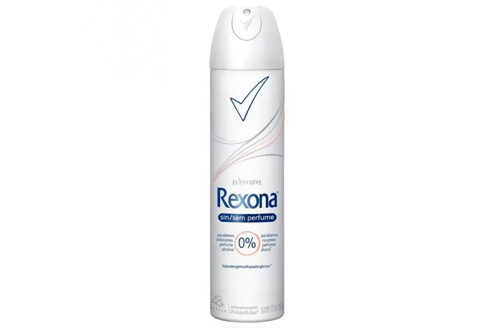 Antitranspirante Rexona Sin Perfume Aerosol Envase Con 150 mL