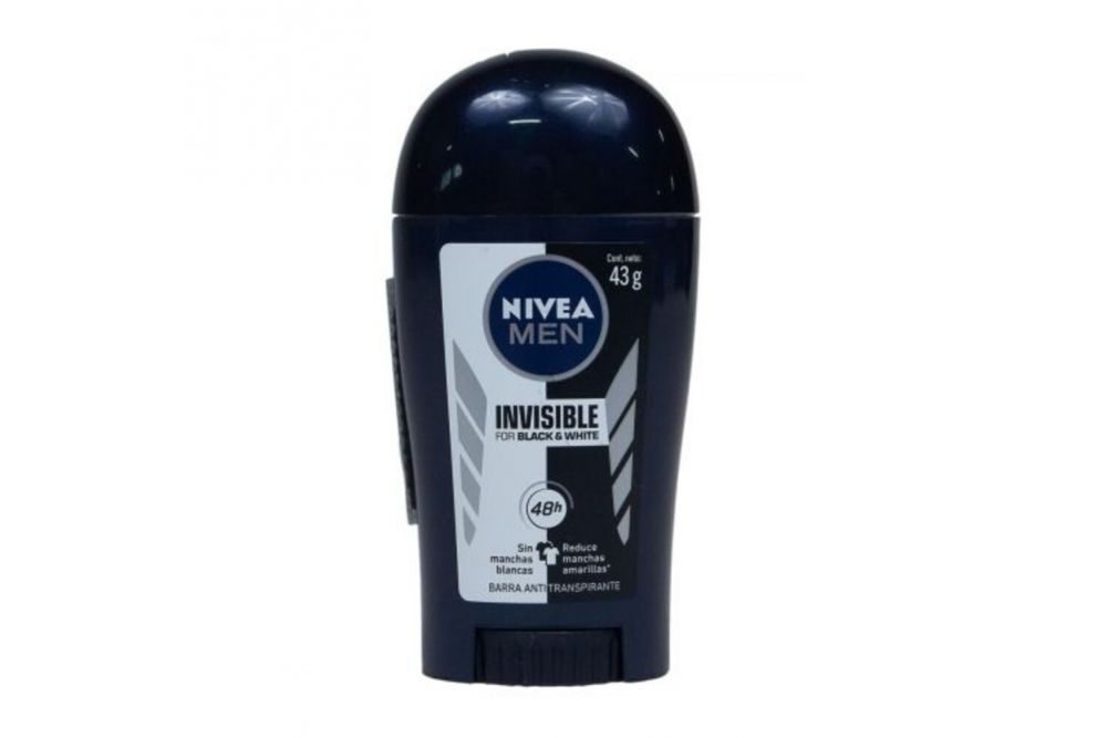 Antitranspirante Nivea Men Invisible For Black & White 48h Envase Con 43 g