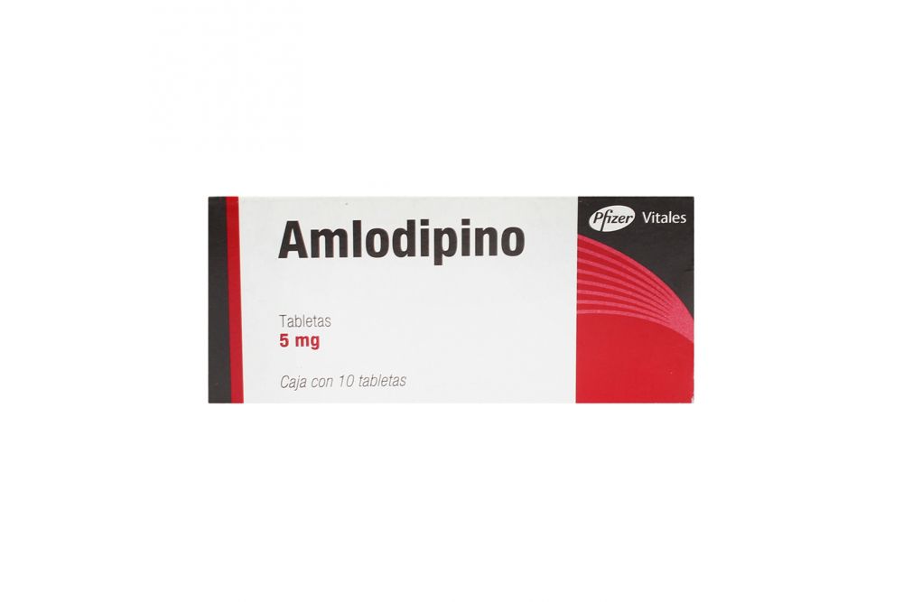 Amlodipino 5mg Caja Con 10 Tabletas