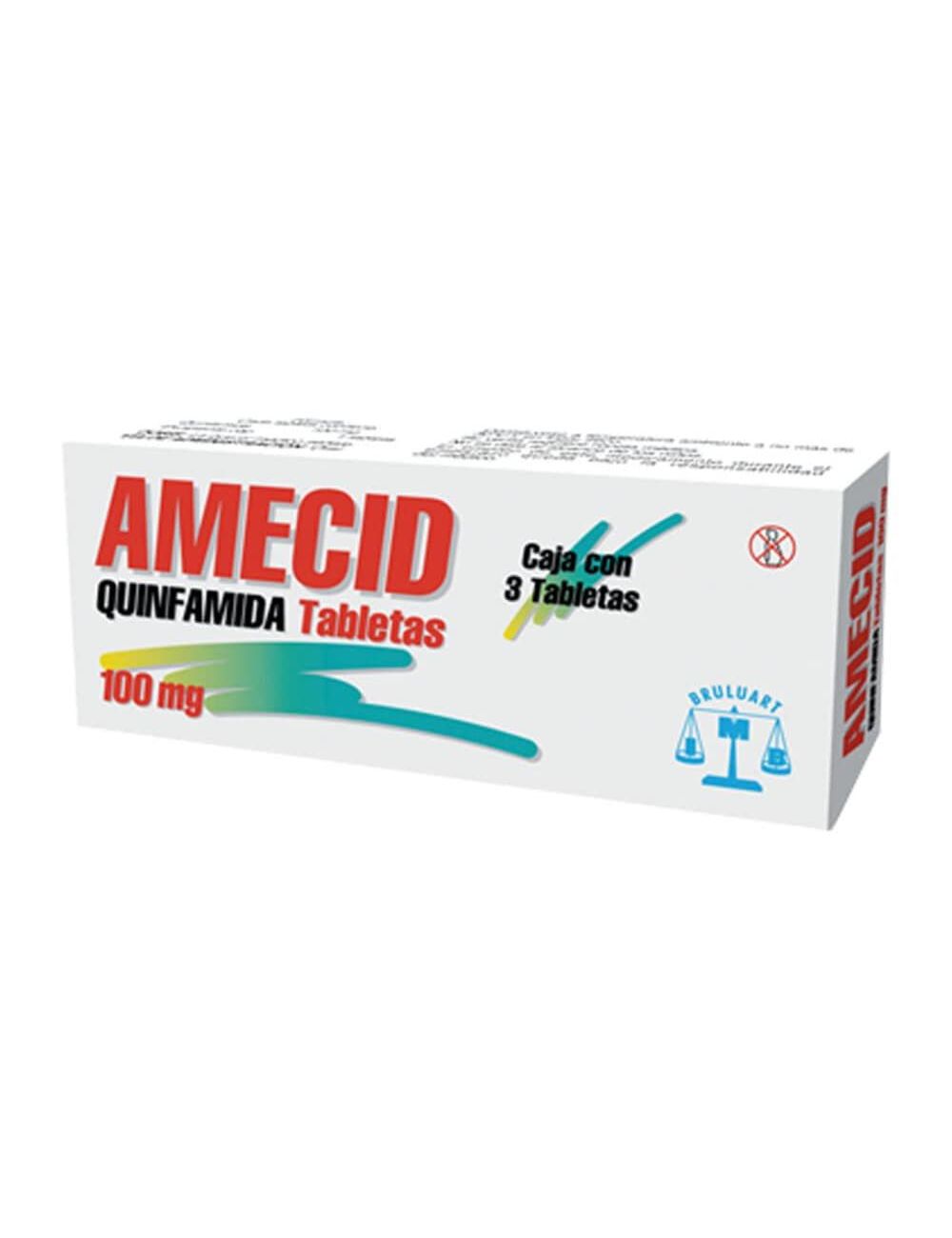 Amecid 100 mg Con 3 Tabletas