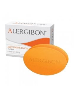 JABÓN DERMOLIMPIADOR ALERGIBON  FLORAL BARRA CON 120 G