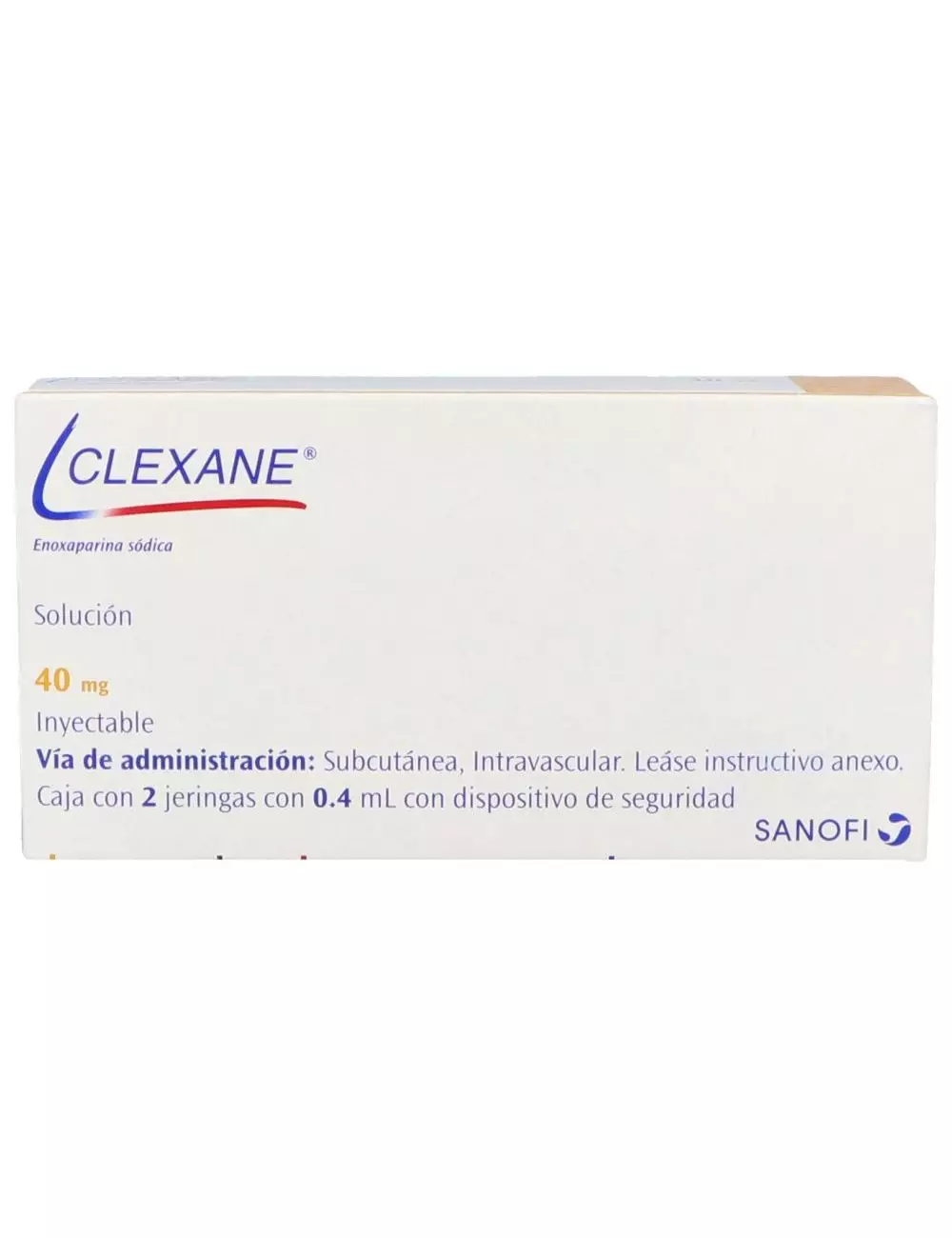 Clexane 40 mg Solución Caja Con 2 Jeringas Con 0.4 mL - RX