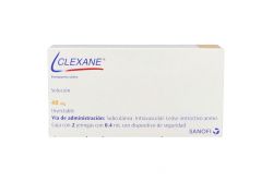 Clexane 40 mg Solución Caja Con 2 Jeringas Con 0.4 mL - RX