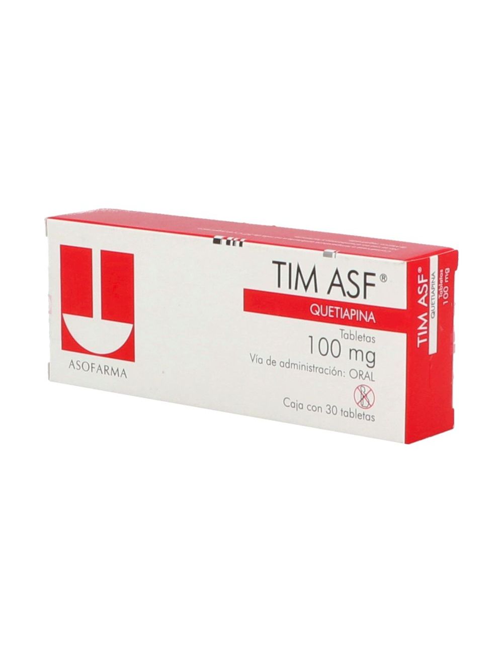 Tim Asf 100 mg Caja Con 30 Tabletas