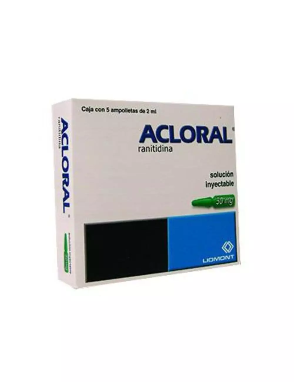 Acloral 50 mg Solución Inyectable Caja Con 5 Ampolletas