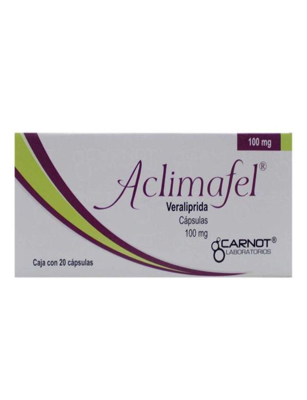 Aclimafel 100 mg Caja Con 20 Cápsulas