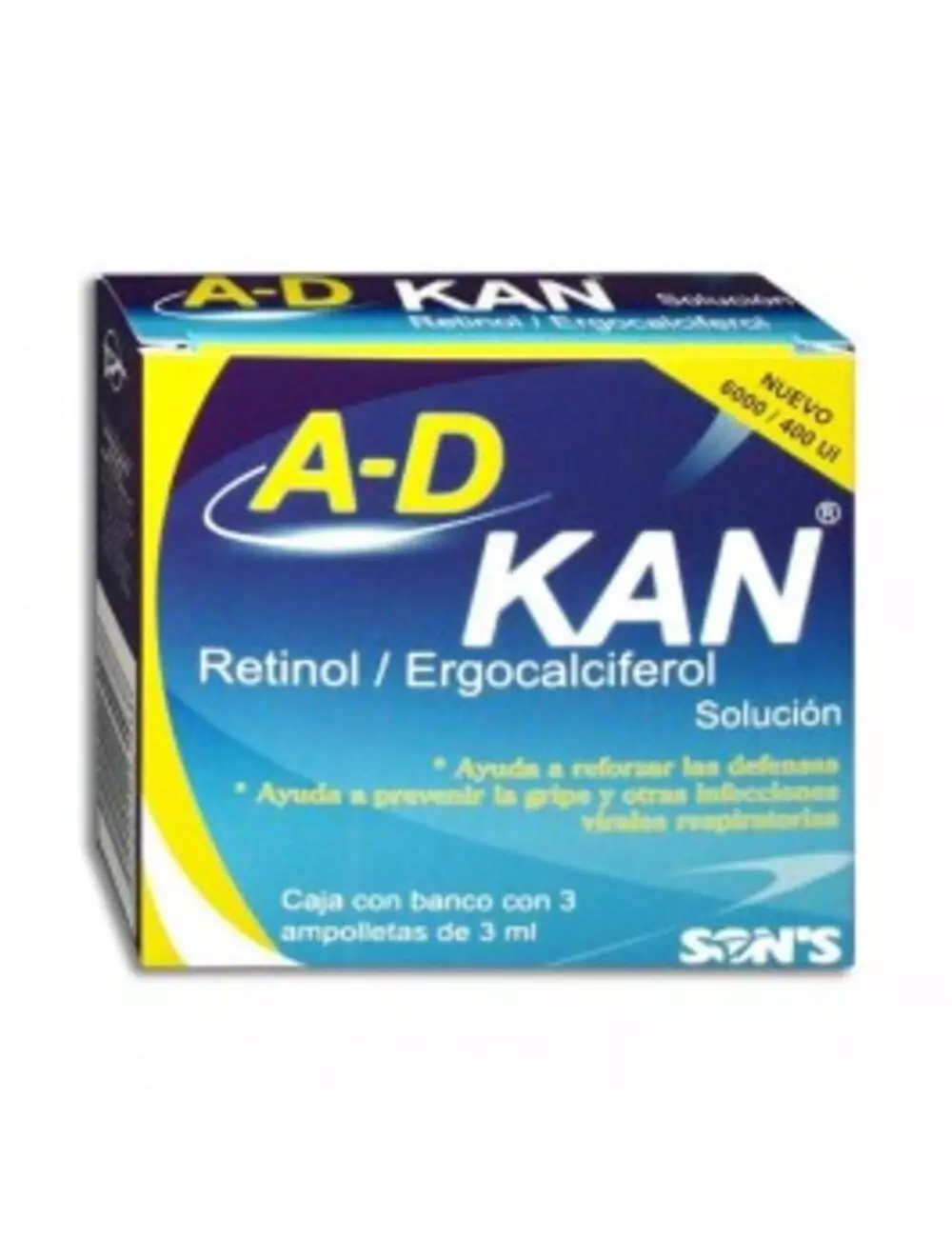 A-D-KAN SOL 3 ML C/3 AMP