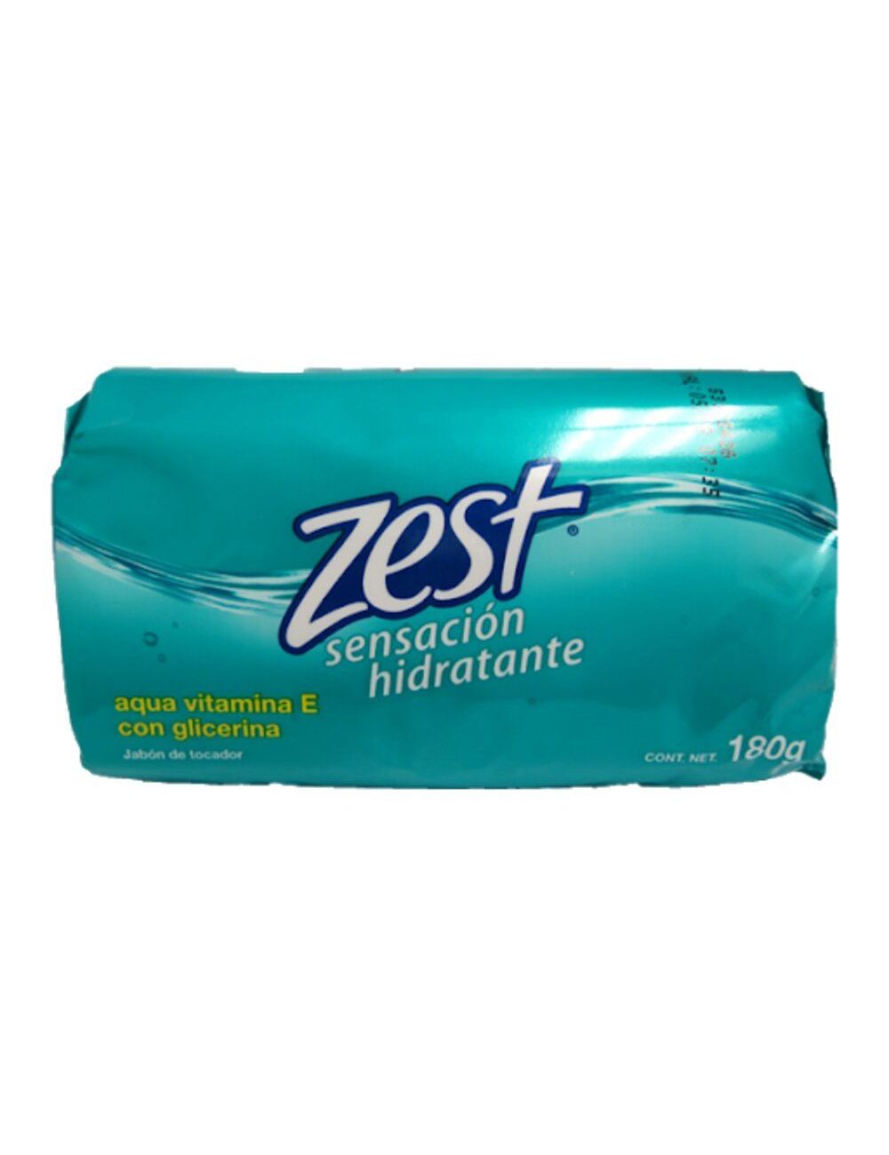 Zest Jabón De Tocador Sensación Hidratante Barra Con 180g