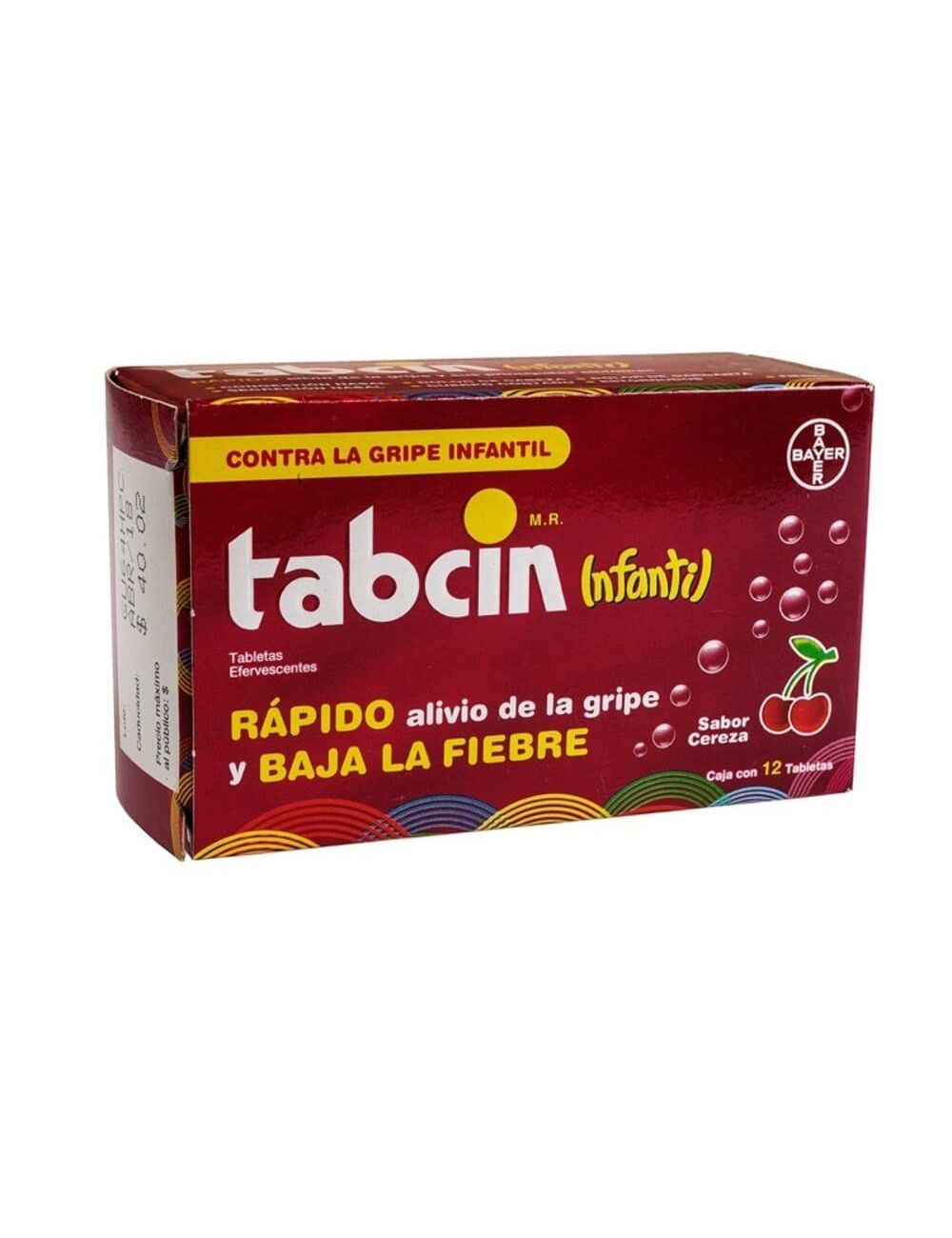Tabcin Infantil Caja Con 12 Tabletas Efervescentes Sabor Cereza Tabcin Infantil Caja Con 12 Tabletas Efervescentes Sabor Cereza