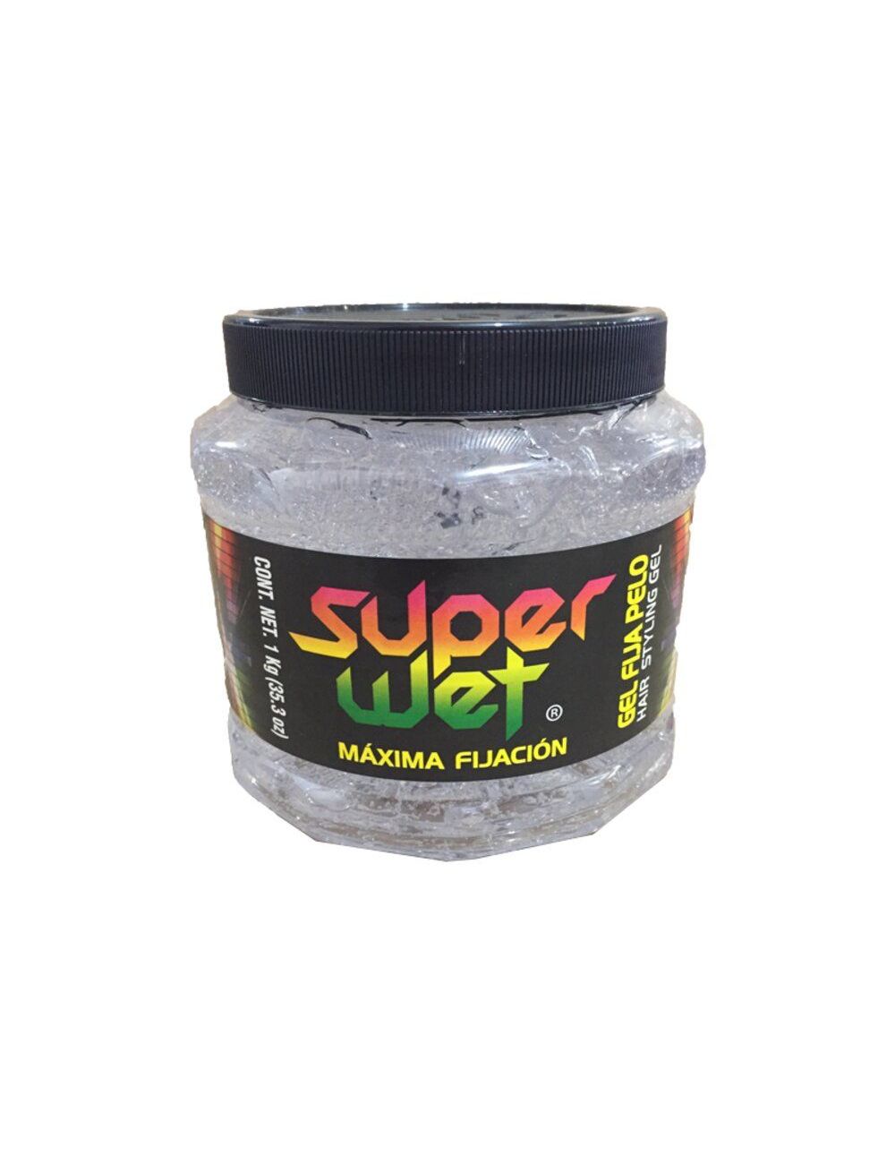 Super Wet Máxima Fijación Gel Tarro Con 1Kg