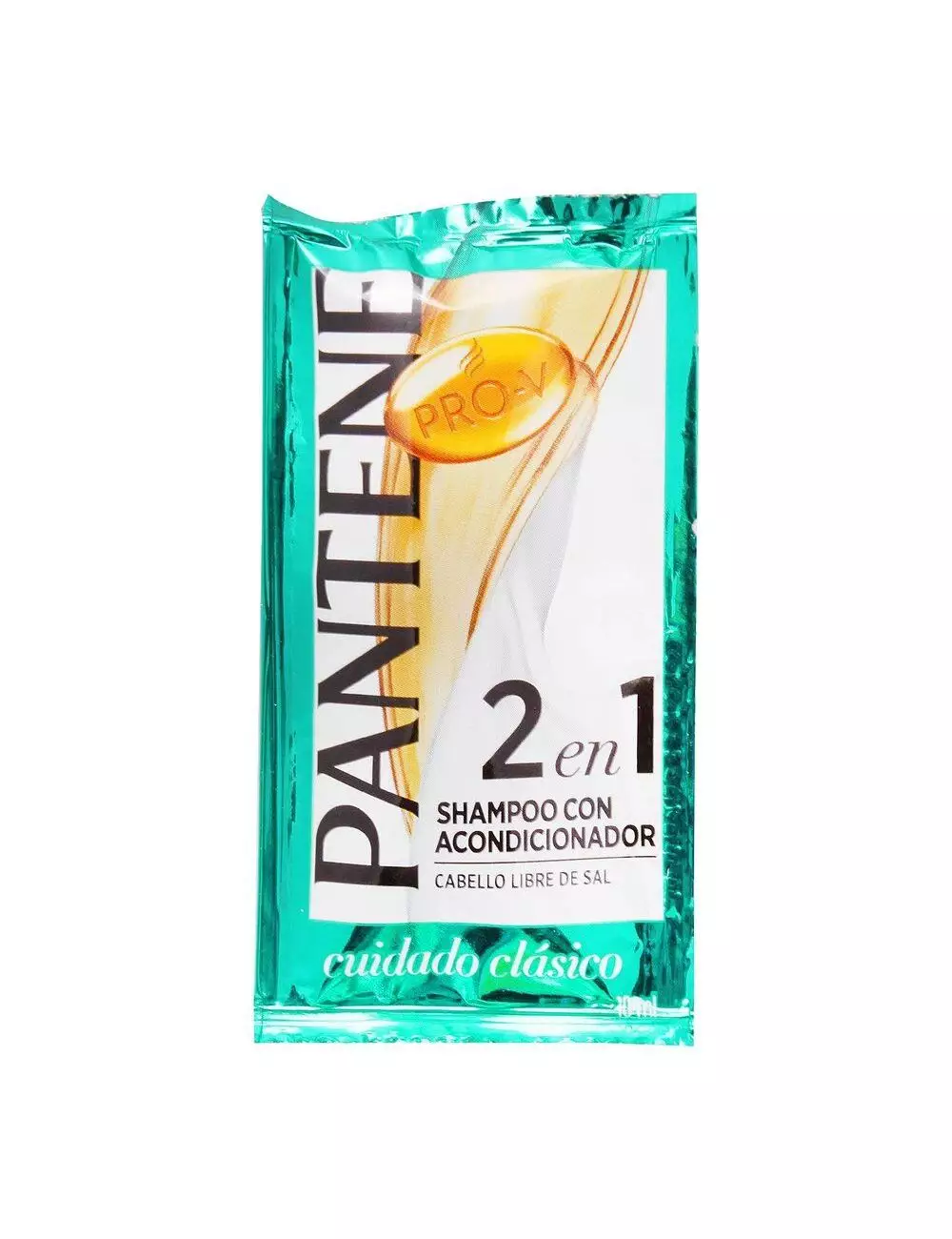 Shampoo Pantene 2 En 1 Cuidado Clásico Sachet 10 mL Caja Con 24 Piezas