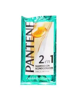 Shampoo Pantene 2 En 1 Cuidado Clásico Sachet 10 mL Caja Con 24 Piezas