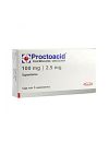Proctoacid 100 mg /2.5 mg Caja Con 5 Supositorios