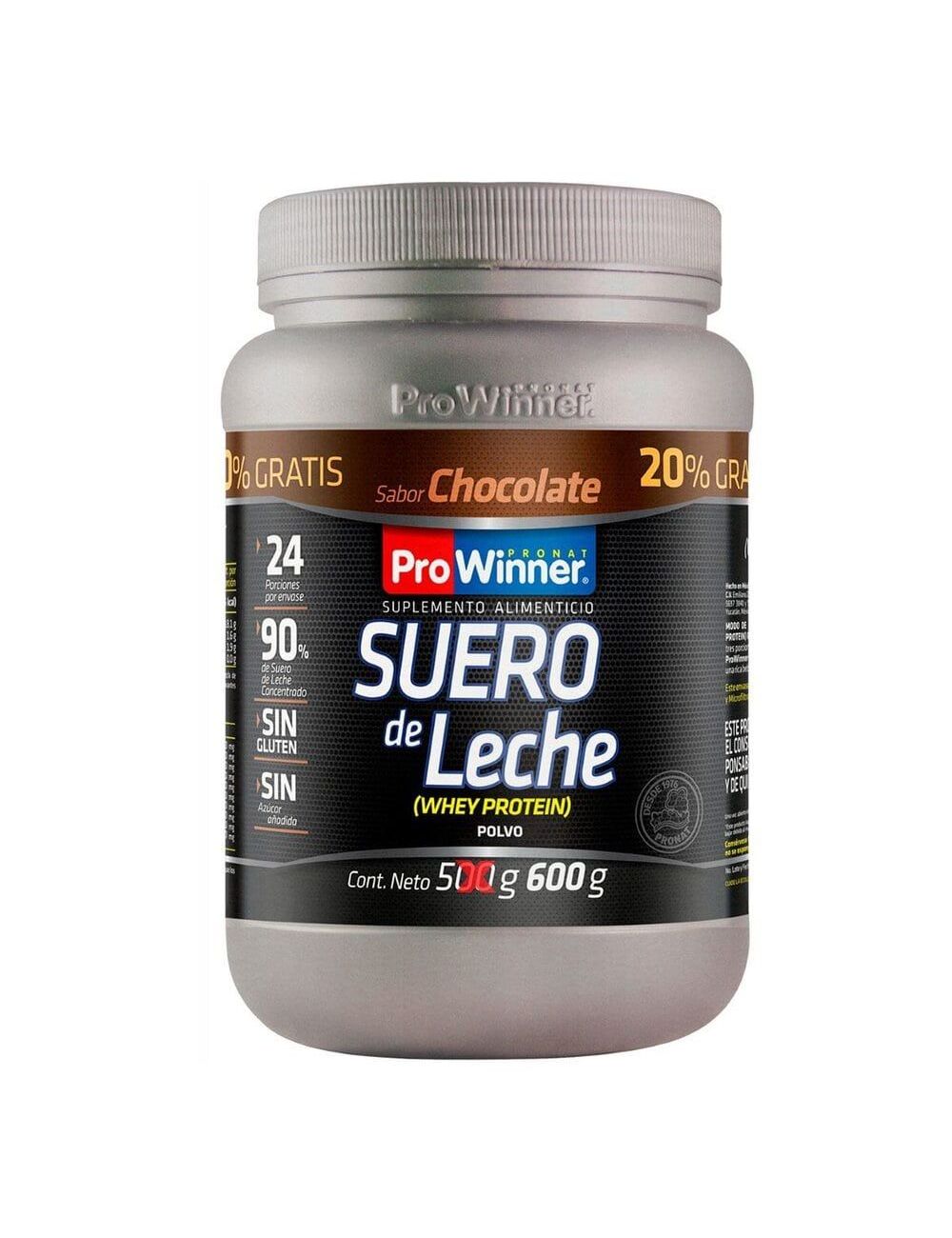 Pro Winner Suero De Leche Sabor Chocolate Tarro Con 600 g