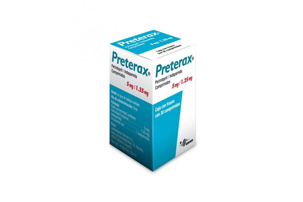 Preterax 5mg/1.25mg Caja Con 14 Comprimidos