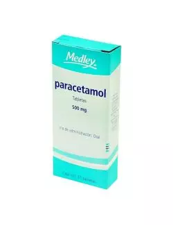 Paracetamol Tabletas 500 mg Caja Con 10 Tabletas