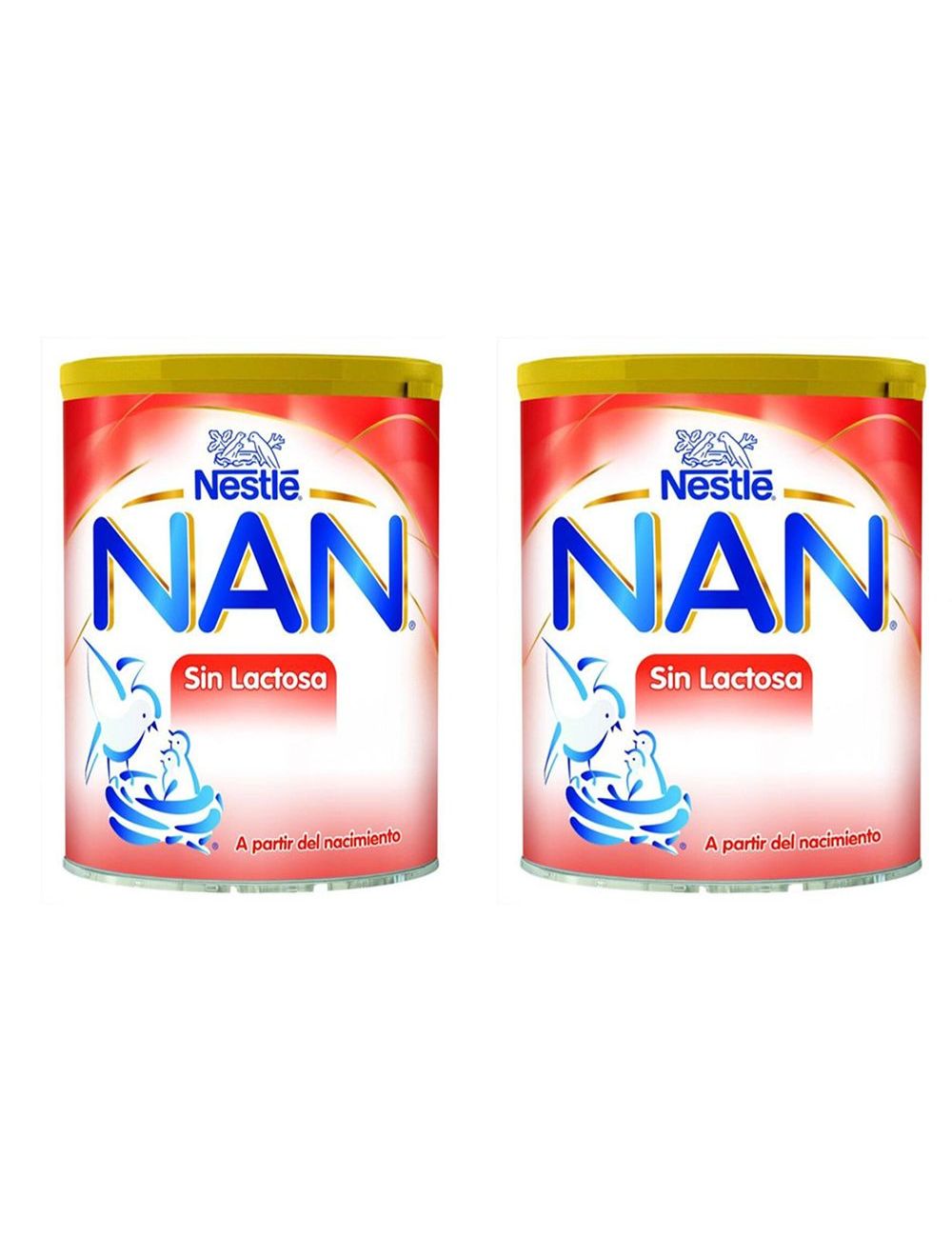 Nan Sin Lactosa Empaque 2 Latas Con 400 g - 2x1