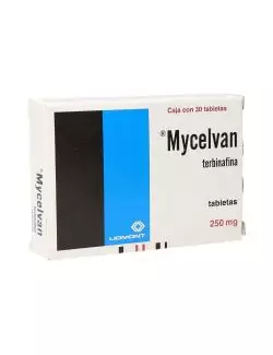 Mycelvan 250 mg (Terbinafina) - Caja con 30 Tabletas - Liomont