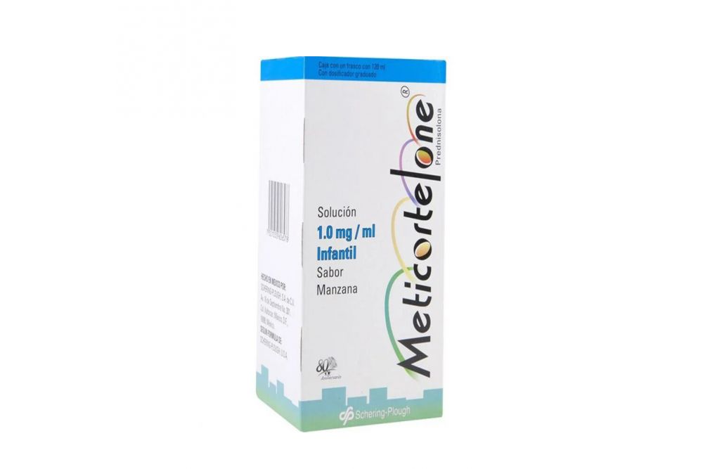 Meticortelone 1 mg / mL Caja Con Frasco Con 120 mL Sabor Manzana