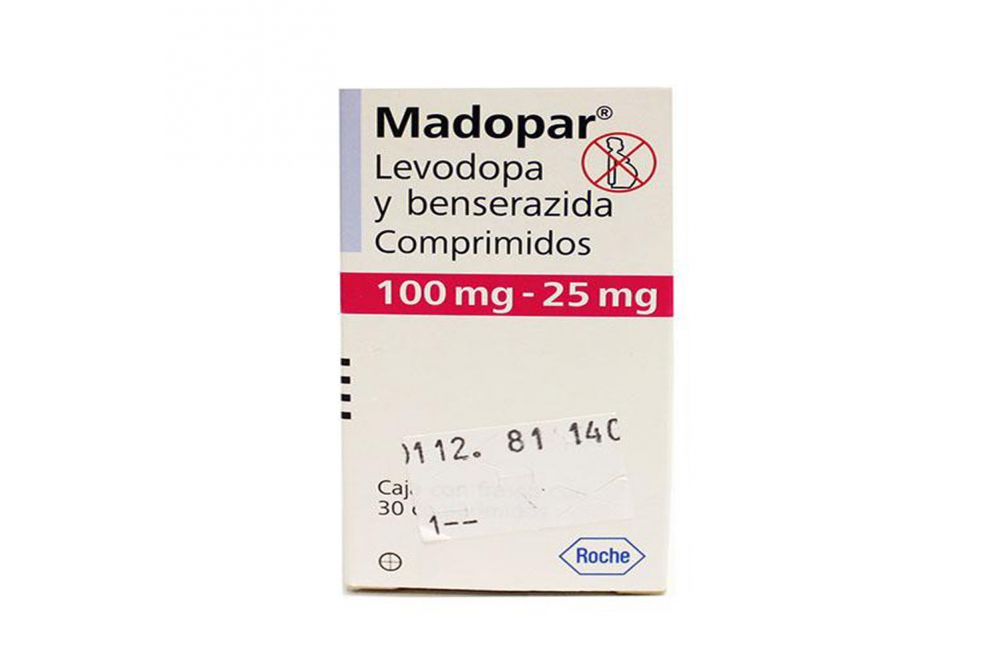Madopar 100 mg / 25 mg Caja con 30 Comprimidos