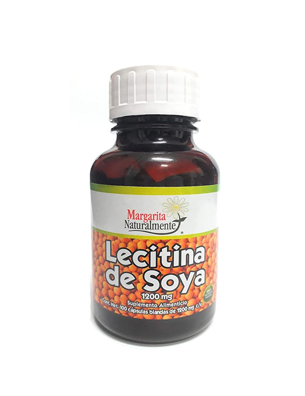 Lecitina De Soya 1200 mg. Cápsulas