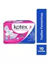 KOTEX MAXI PARA EL DÍA Y LA NOCHE PAQUETE CON 10 TOALLAS FEMENINAS