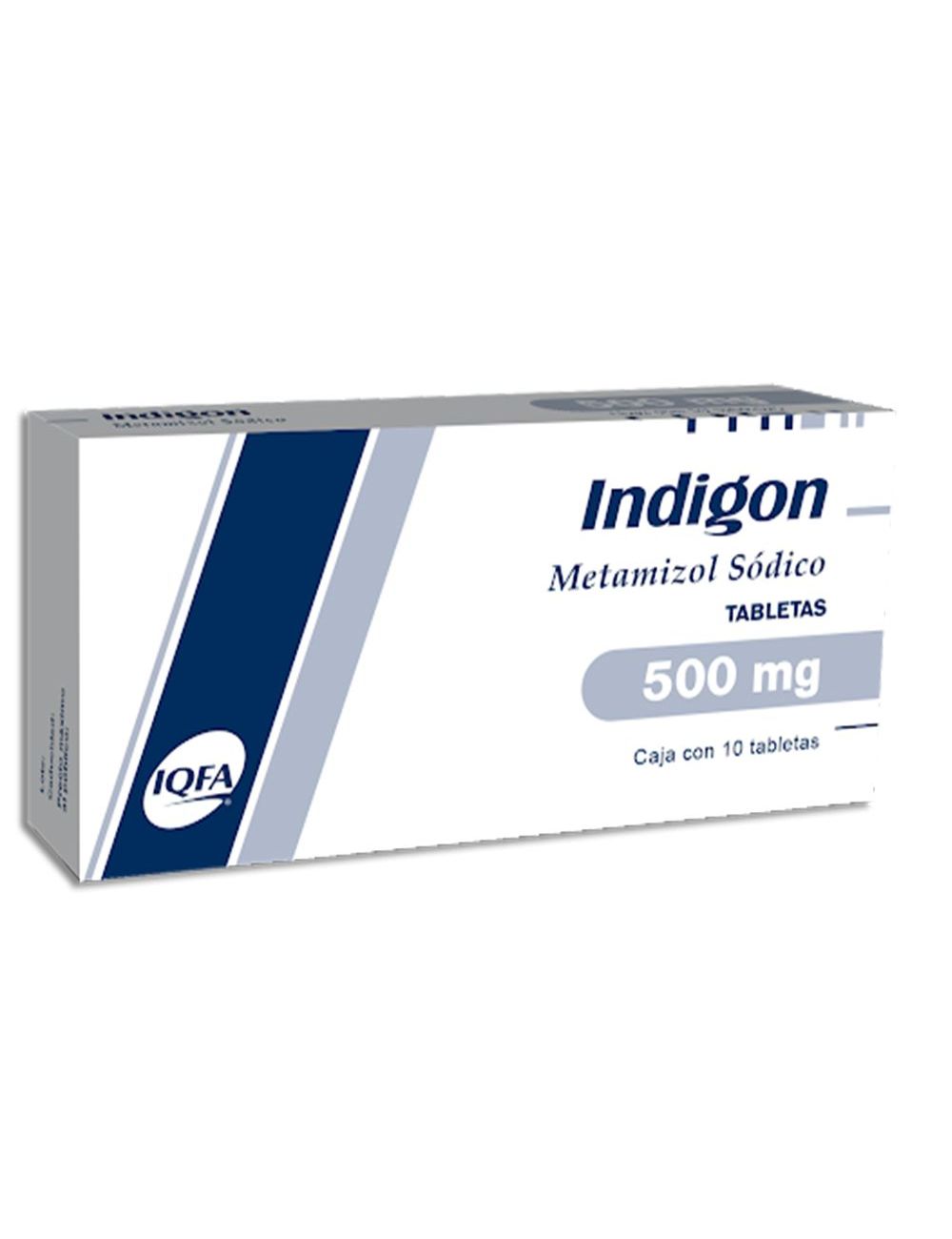 INDIGON  500 MG C/10 CPR