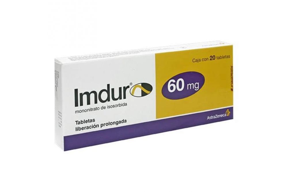 Imdur 60 mg Caja Con 20 Tabletas